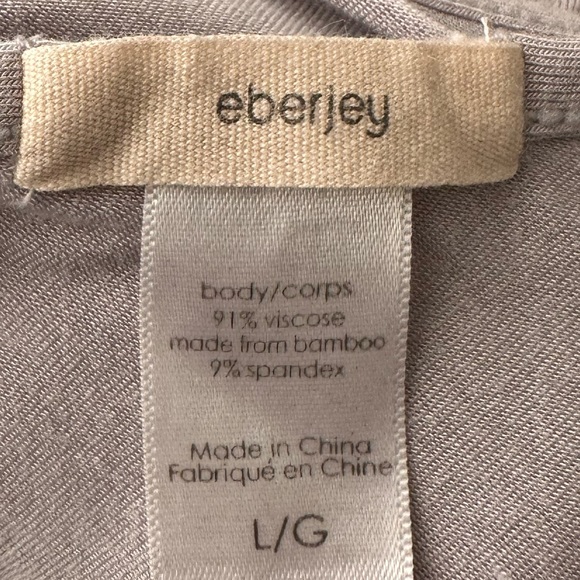 EBERJEY Finley Knotted Stretch-Jersey Jumpsuit in Soft Gray - Picture 12 of 14